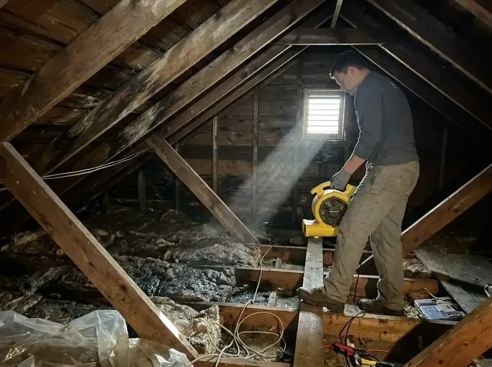 attic-water-damage-drying-proc-007 — frequently asked questions, Emergency Water Extraction & 24/7 Flood Response in Church…